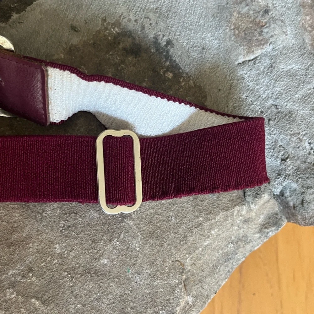 Baseball Softball Belt Boys Girls Adjustable Maroon